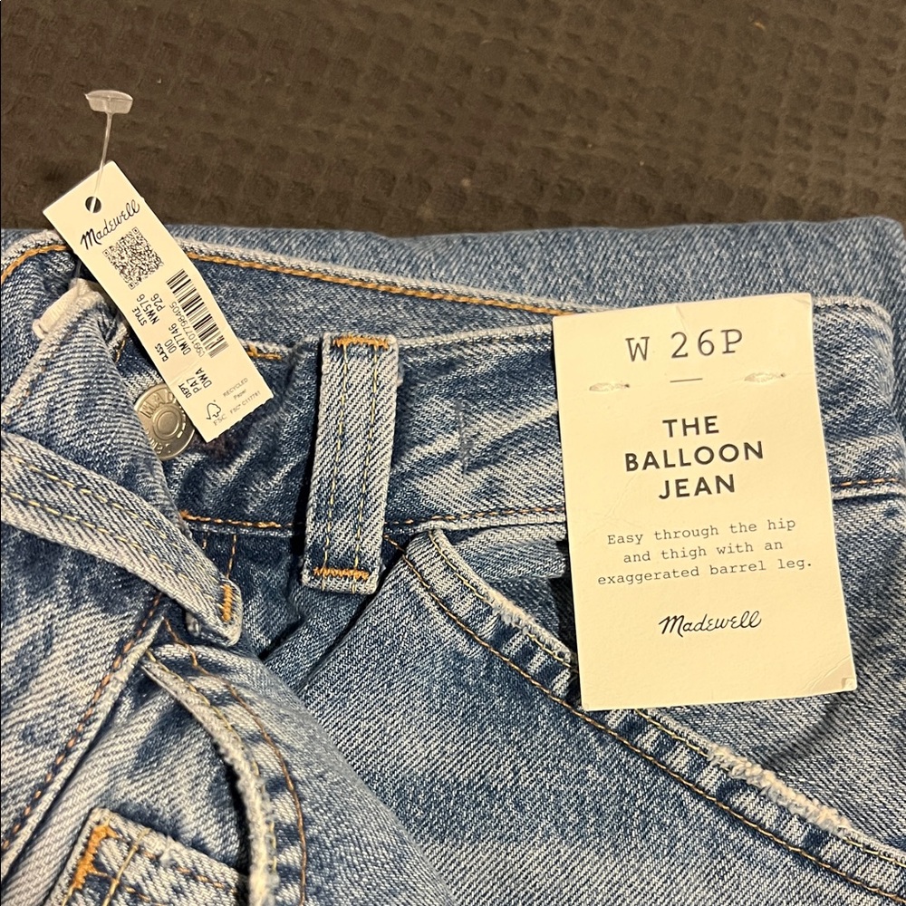 Madewell The Petite Balloon Jean Sz P26 - Picture 3 of 5